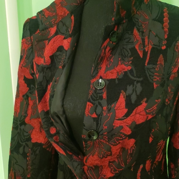 Coldwater Creek Floral Dress Jacket - Picture 4 of 8